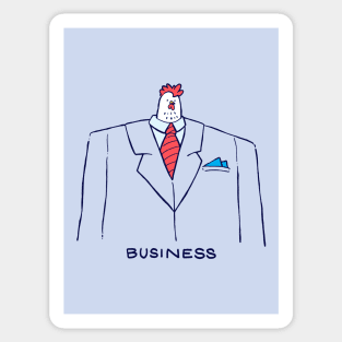 Business Chicken Sticker